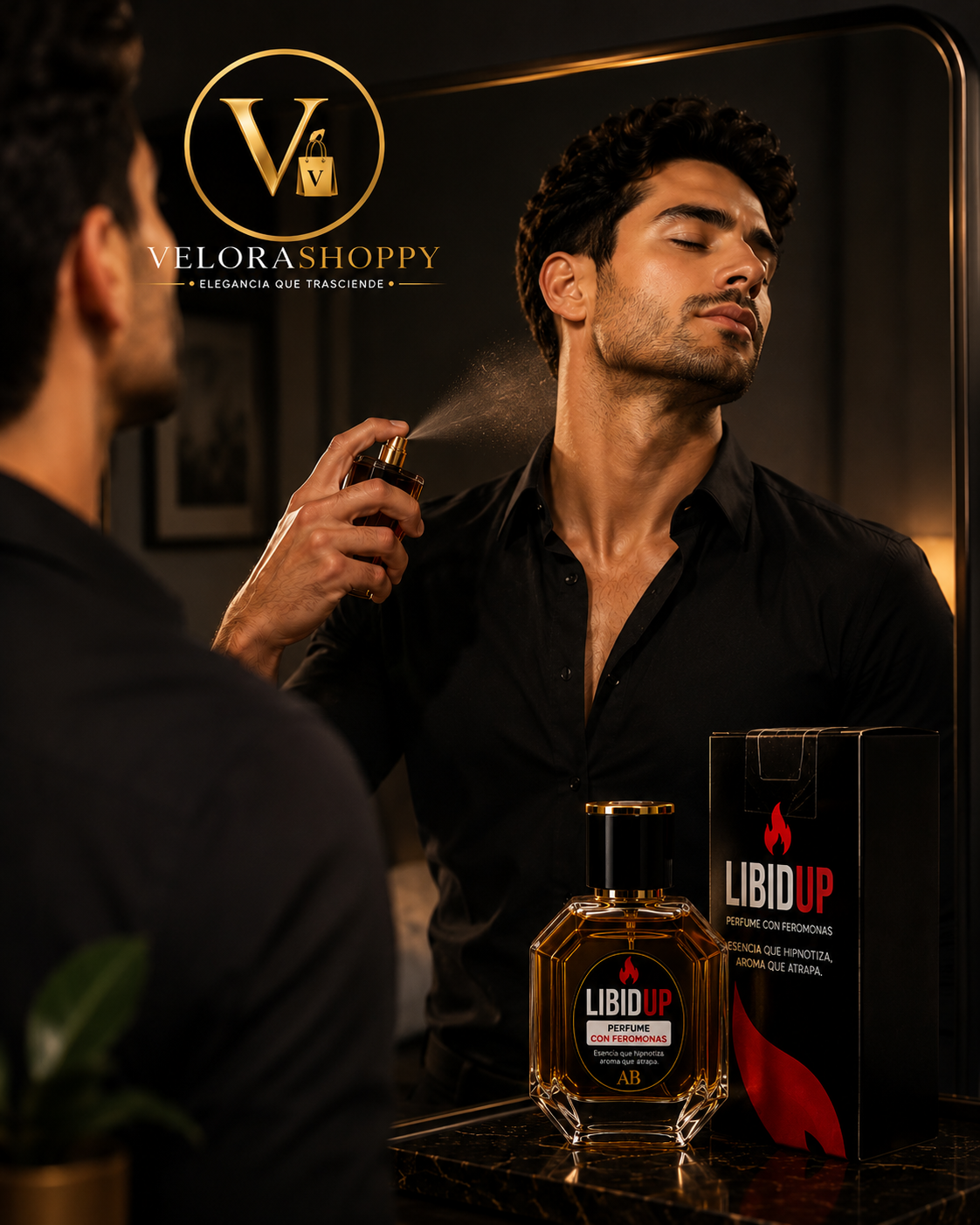 PERFUME VIRAL CON FEROMONAS LIBIDUP HOMBRE (50ML ÚNICO)