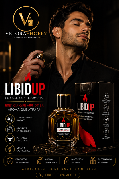 PERFUME VIRAL CON FEROMONAS LIBIDUP HOMBRE (30ML)