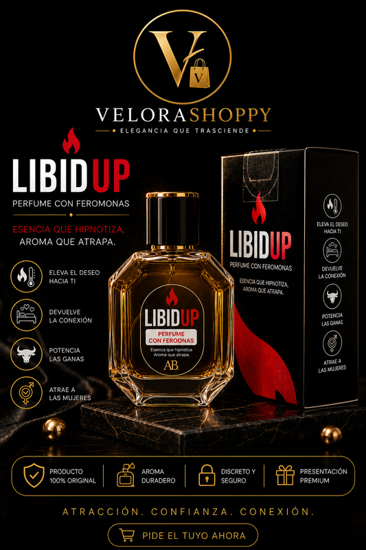 PERFUME VIRAL CON FEROMONAS LIBIDUP HOMBRE (30ML)